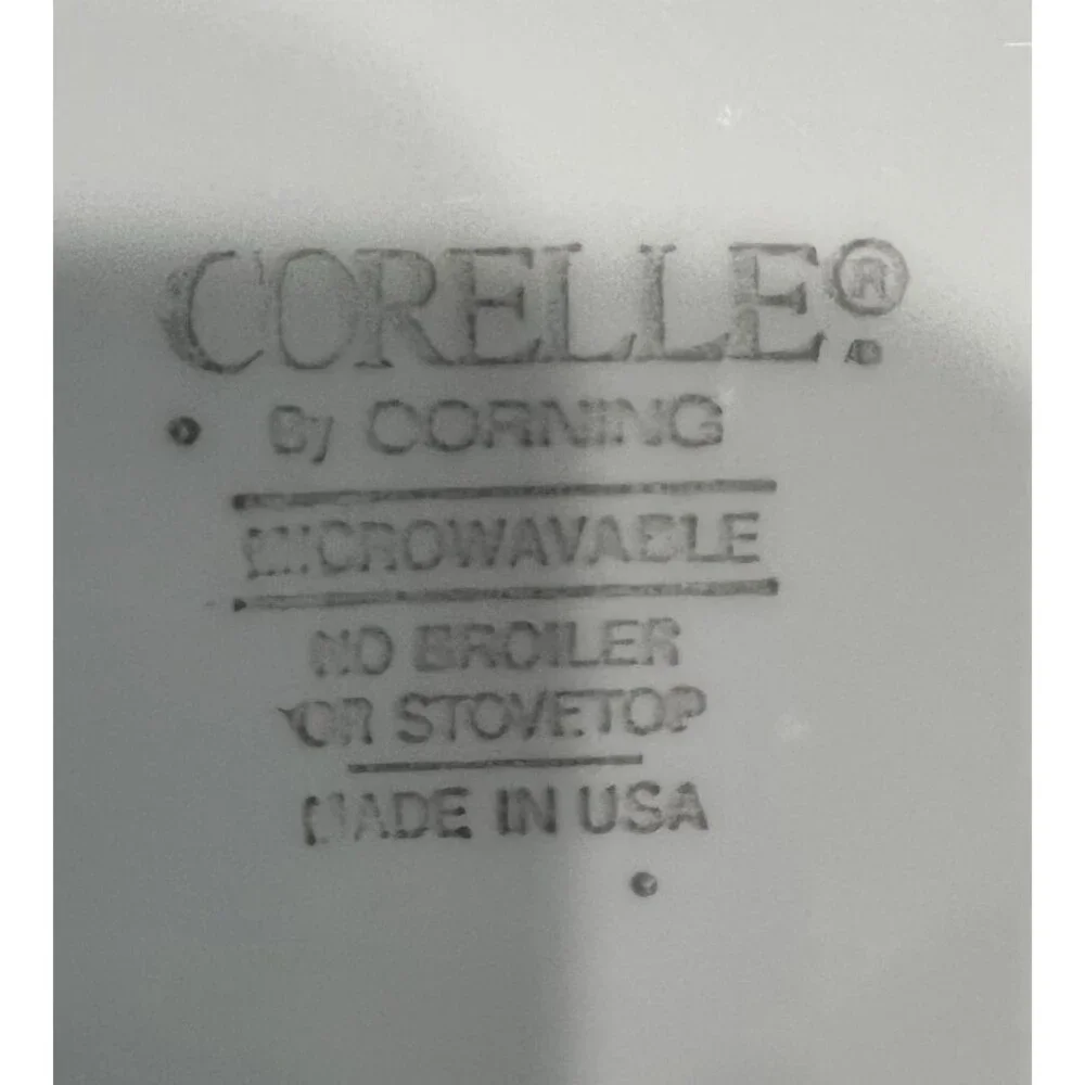 corelle serving bowl white blue deep 8
